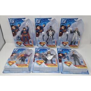 Superman Movie Spin Master Lot DC Figures All 6-BAF Robot # 4 NEW